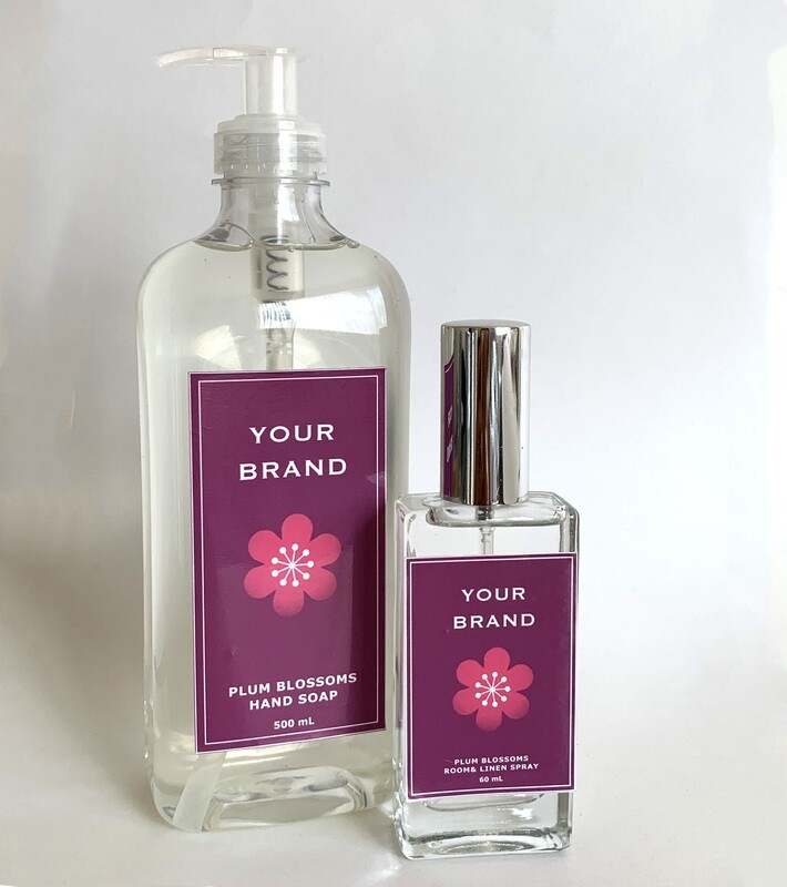 Limited Edition PLUM BLOSSOMS, Personalized  CASA Hand Soap and Eau de Toilette Gift Set