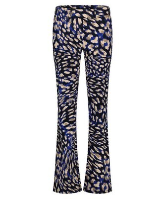 Lady Day Poppy Trousers Blue leopard M12.498.1517
