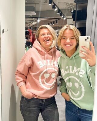 TURQUOISE by daan Sweater Licht Roze Hoodie Smile