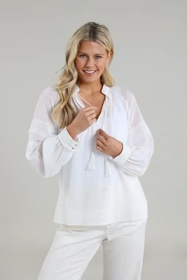 Nukus Dolly Blouse White SS240434