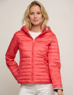 Rino & Pelle Padded jacket with jersey detail Coral Zizia.7002420