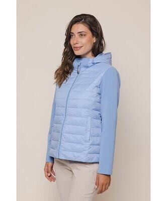 Rino & Pelle Padded mix material jacket Airy blue Romee.7002420