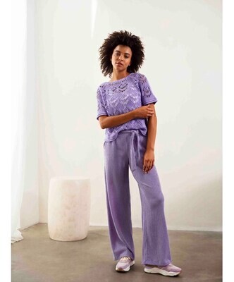 Tramontana Trousers Fancy Structure Light Purple K03-12-101