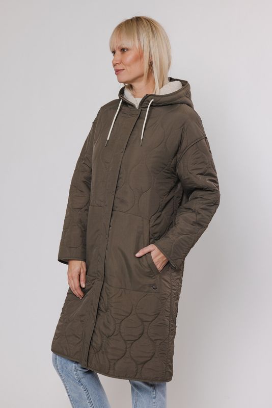 Rino & Pelle Midi length hooded coat with teddy Hunter Elfie.7002411