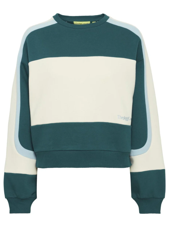 The Jogg Concept JCSAGE BLOCK SWEAT:Sweatshirt Deep Teal Mix 22800578