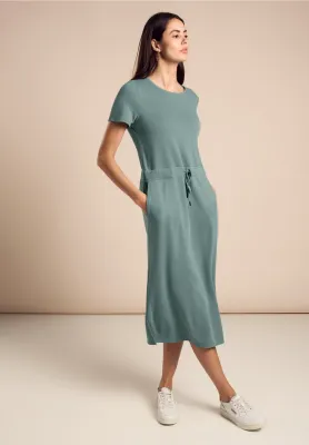 Street One Jersey Jog Dress_solid seafoam green A144135