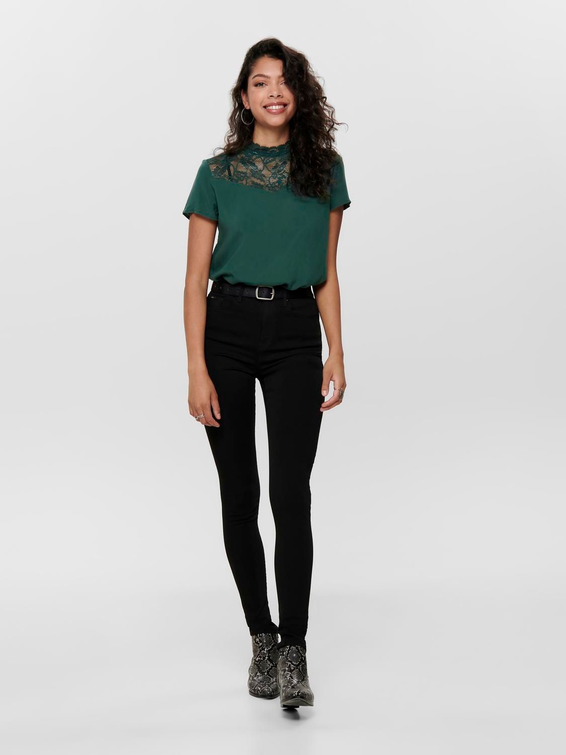 Only ONLFOREVER BLACK LIFE HW SK SOO796C: Black Denim 15184928
