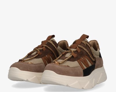 Tango Sneaker Brown/taupe multi Kady fat 429-y