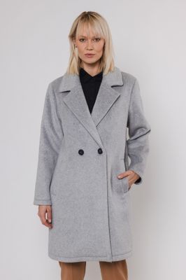 Rino & Pelle Double breasted coat Light grey Bonne.7002411