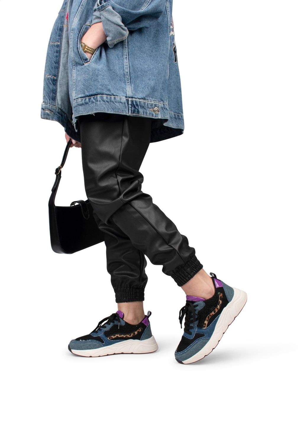 Poelman Sneaker dark denim C18582X7PSH19