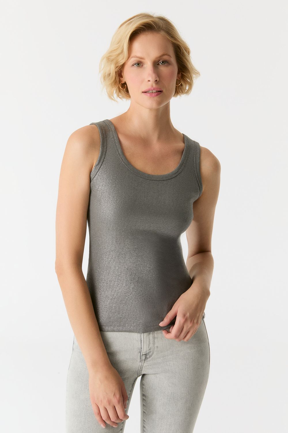 Cup Of Joe Denim regular tanktop Dark Silver Olivia