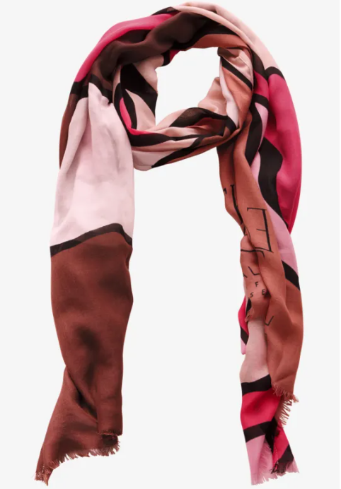 Street One Printed Modal Longscarf honey sand A572720