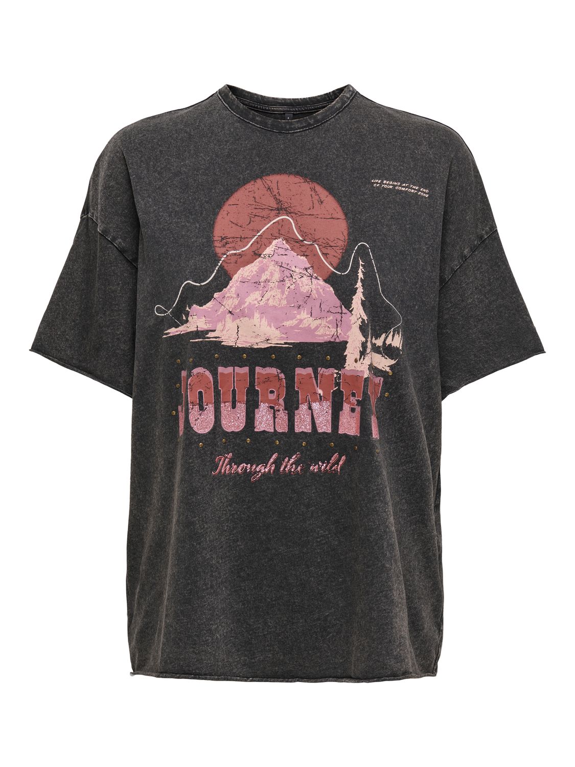 Only ONLLUCY LIFE S/S MOUNTAIN TOP BOX J: Black/Boho journey 15343180