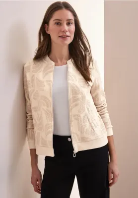 Cecil Structured Jacquard T-Shirtjac pearl beige B322762