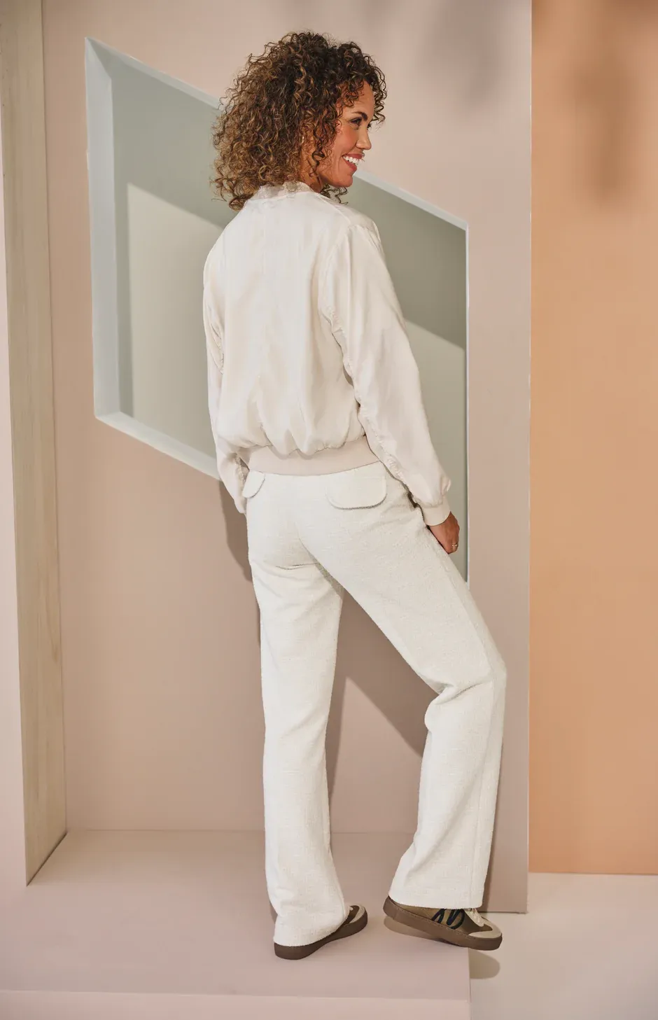 Zoso Jaquard pant off white 251Sam
