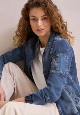 Cecil Denim Blouson Jogg mid blue wash B212473