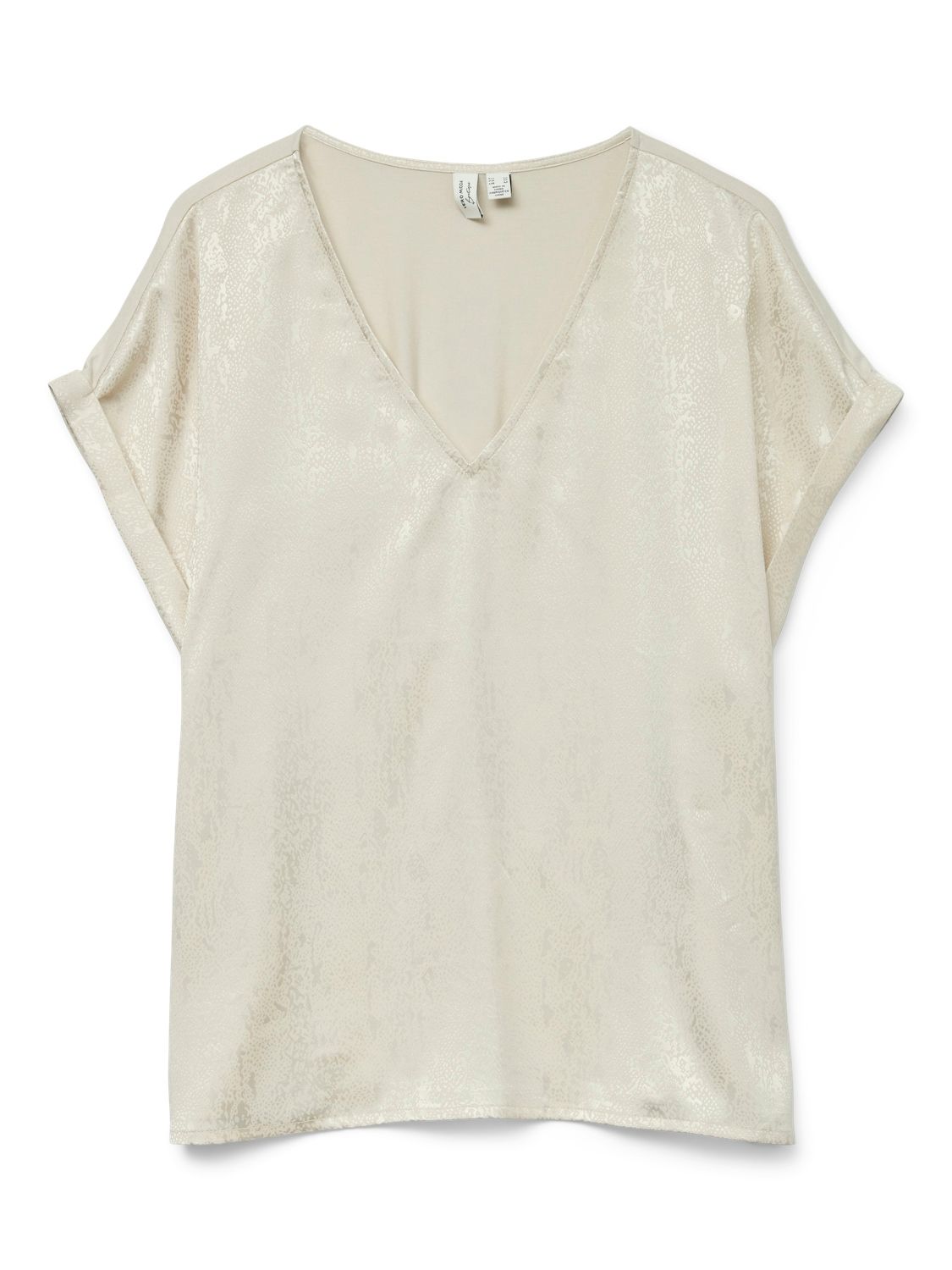 Vero Moda VMBALIA S/S V-NECK T-SHIRT WVN BTQ : Birch 10320751