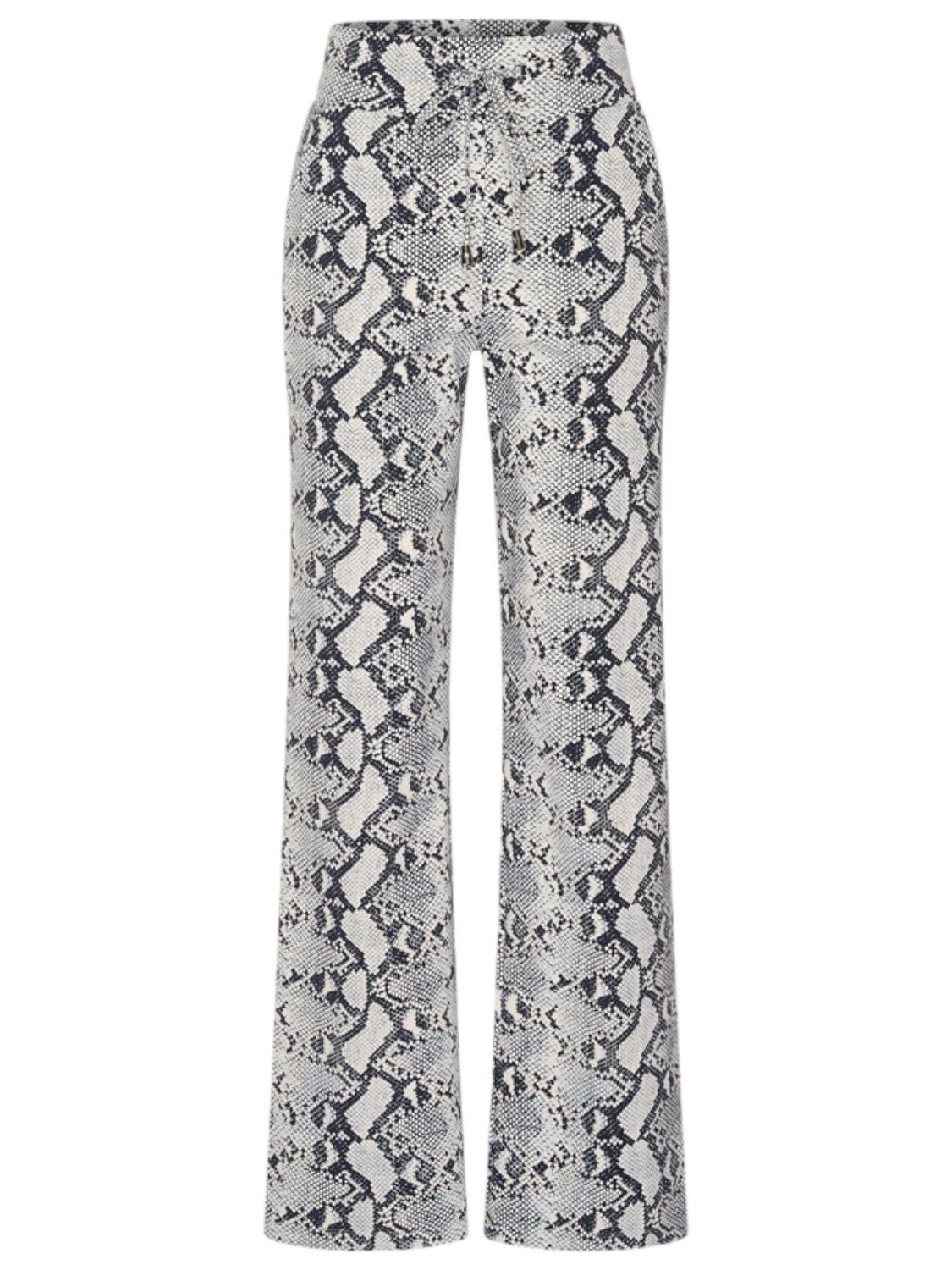 Mi Piace Broek Snake Print Dark Blue/Light Blue MP202089