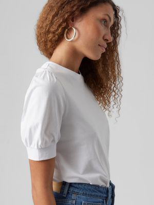 Vero Moda Aware VMKERRY 2/4 O-NECK TOP  VMA JRS NOO: Bright White 10275520