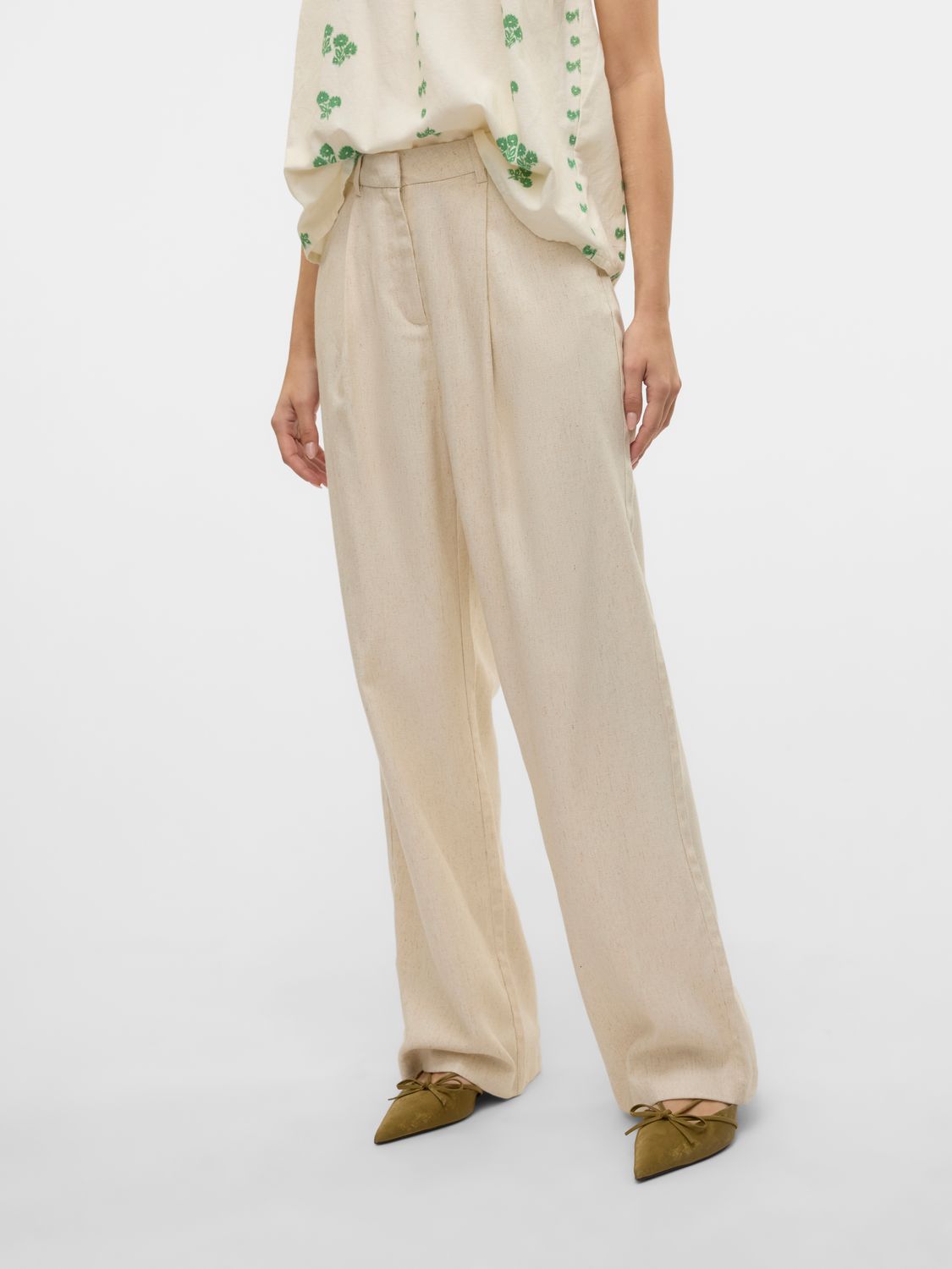 Vero Moda VMSOFFIE HW WIDE PANT Birch 10324711