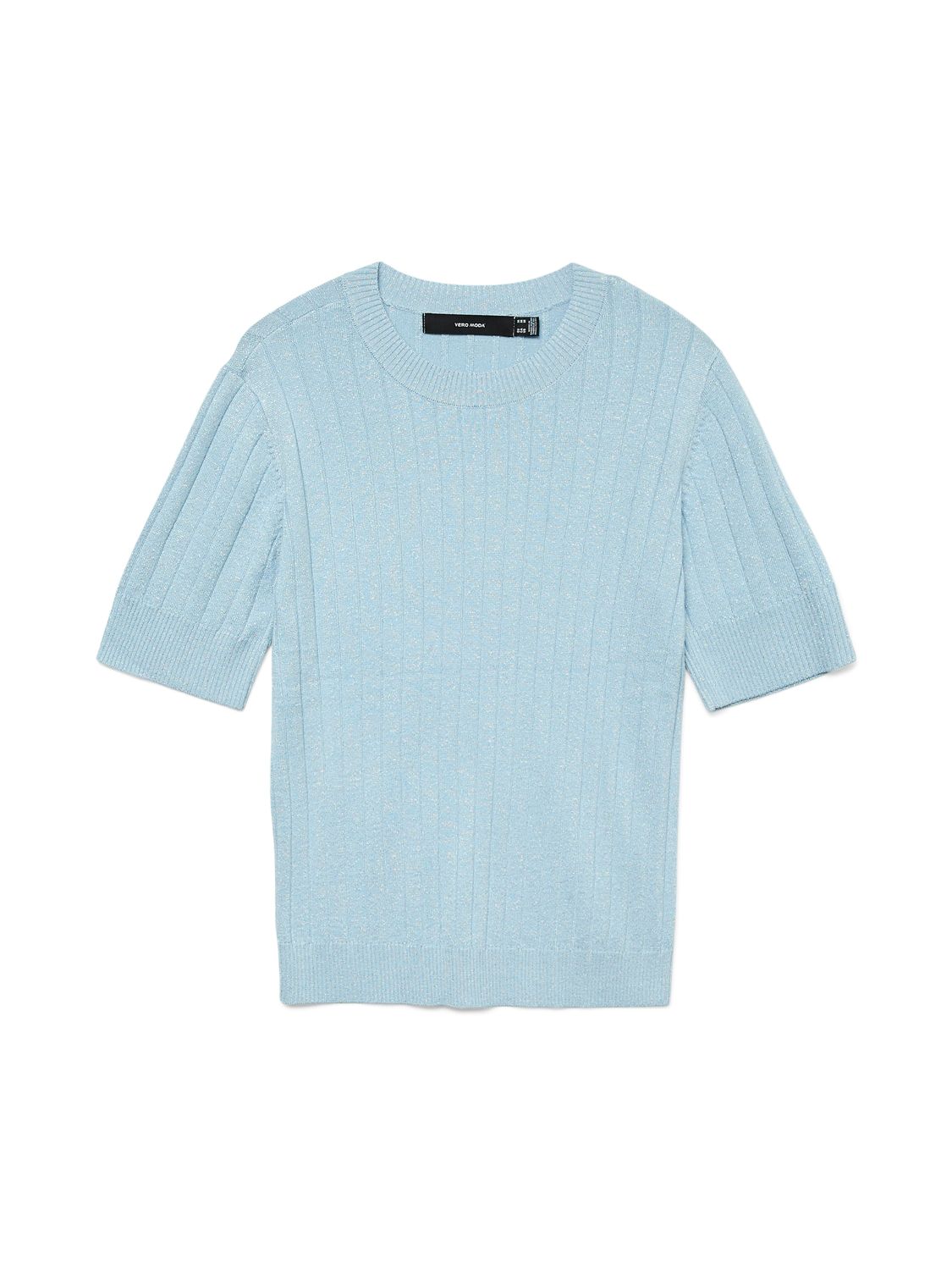 Vero Moda VMBLOW SS O-NECK TOP GA Airy Blue/W. SILVER 10331554