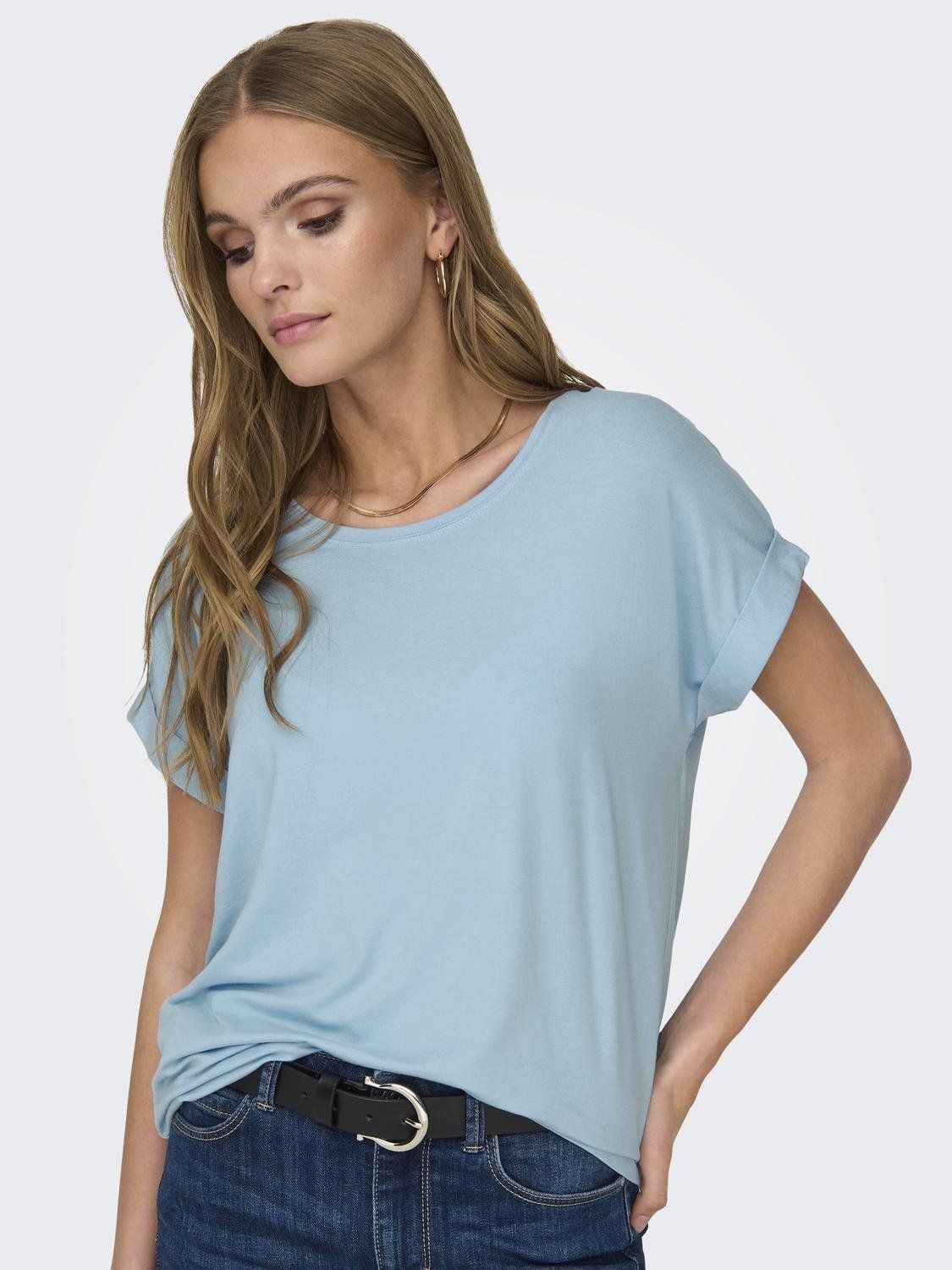 Only ONLMOSTER S/S O-NECK TOP NOOS JRS Clear Sky 15106662