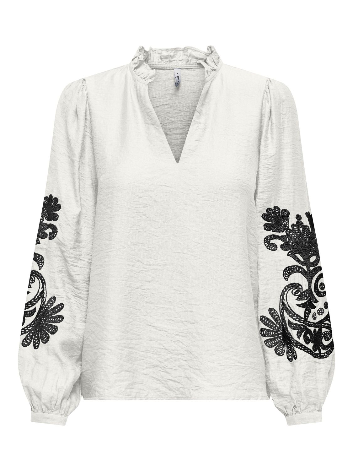 Only ONLNEW MALOU L/S TOP PTM Cloud Dancer/Black e 15344970