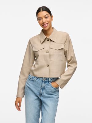 Vila VIROSA BLAZER JACKET #3 Super Light Natural 14108752