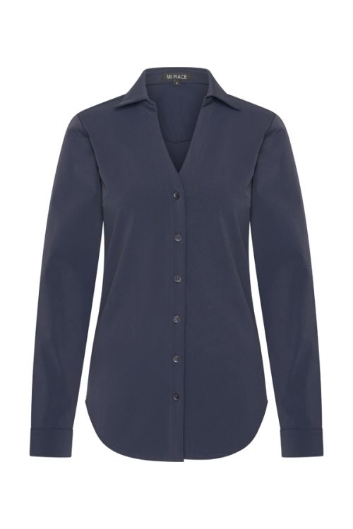 Mi Piace Blouse V hals Dark blue MP202509