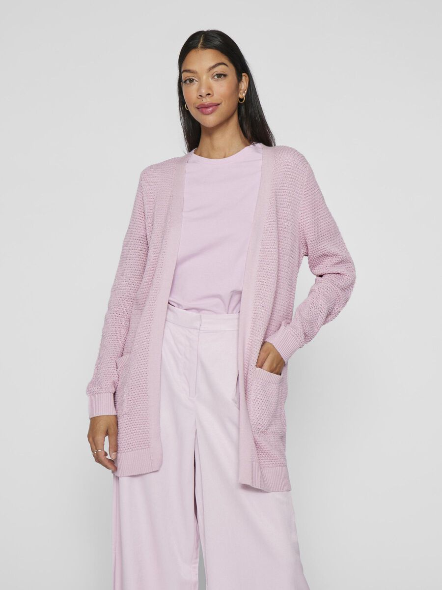 Vila VIDALO L/S KNIT CARDIGAN- NOOS Winsome Orchid 14097125
