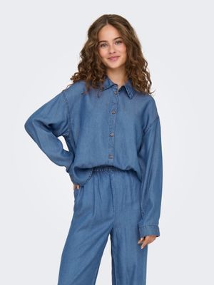 Only ONLCHARIS LIFE LS SHIRT CC WVN Medium Blue Denim 15337928