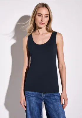 Street One Style QR Anni basic top deep blue A322896