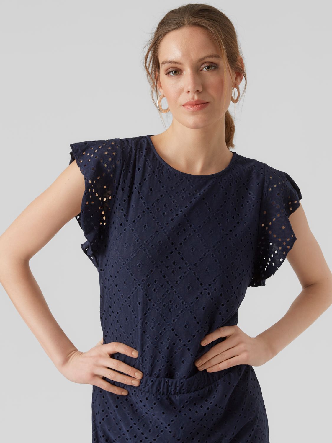 Vero Moda VMTASSA SL FRILL TOP NOOS Navy Blazer 10286067