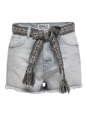Only ONLROBYN EX HW ST VINTAGE DNM SHORT: Light Grey Denim 15255539