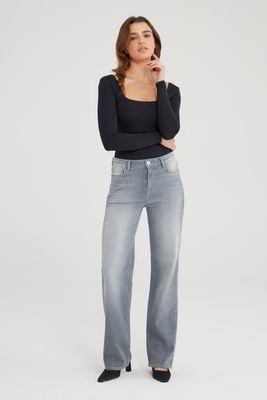 Cup Of Joe Denim wide straight Grey VT Nova