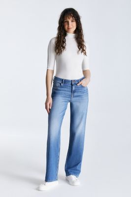 Cup Of Joe Denim wide straight Medium Blue Nova