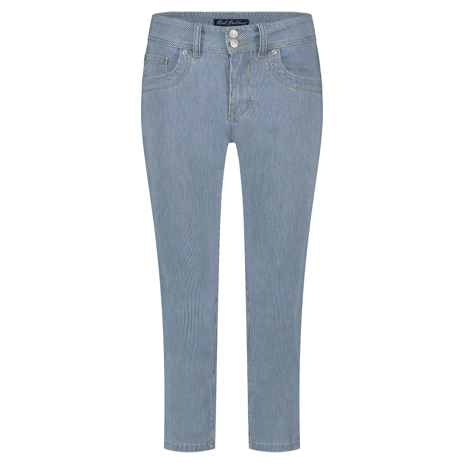 Red Button Suze denim stripe indigo dye SRB4419