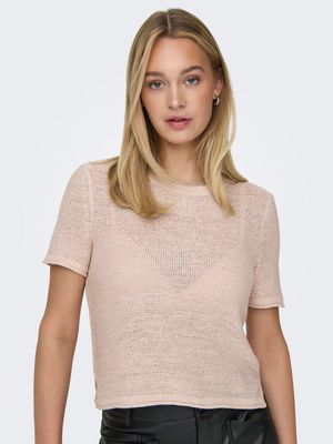 Only ONLSUNNY S/S PULLOVER KNT NOOS Pumice Stone 15254282