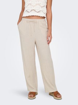 Only ONLSIESTA MW PULL-UP LINEN BL PNT N: Moonbeam 15322263