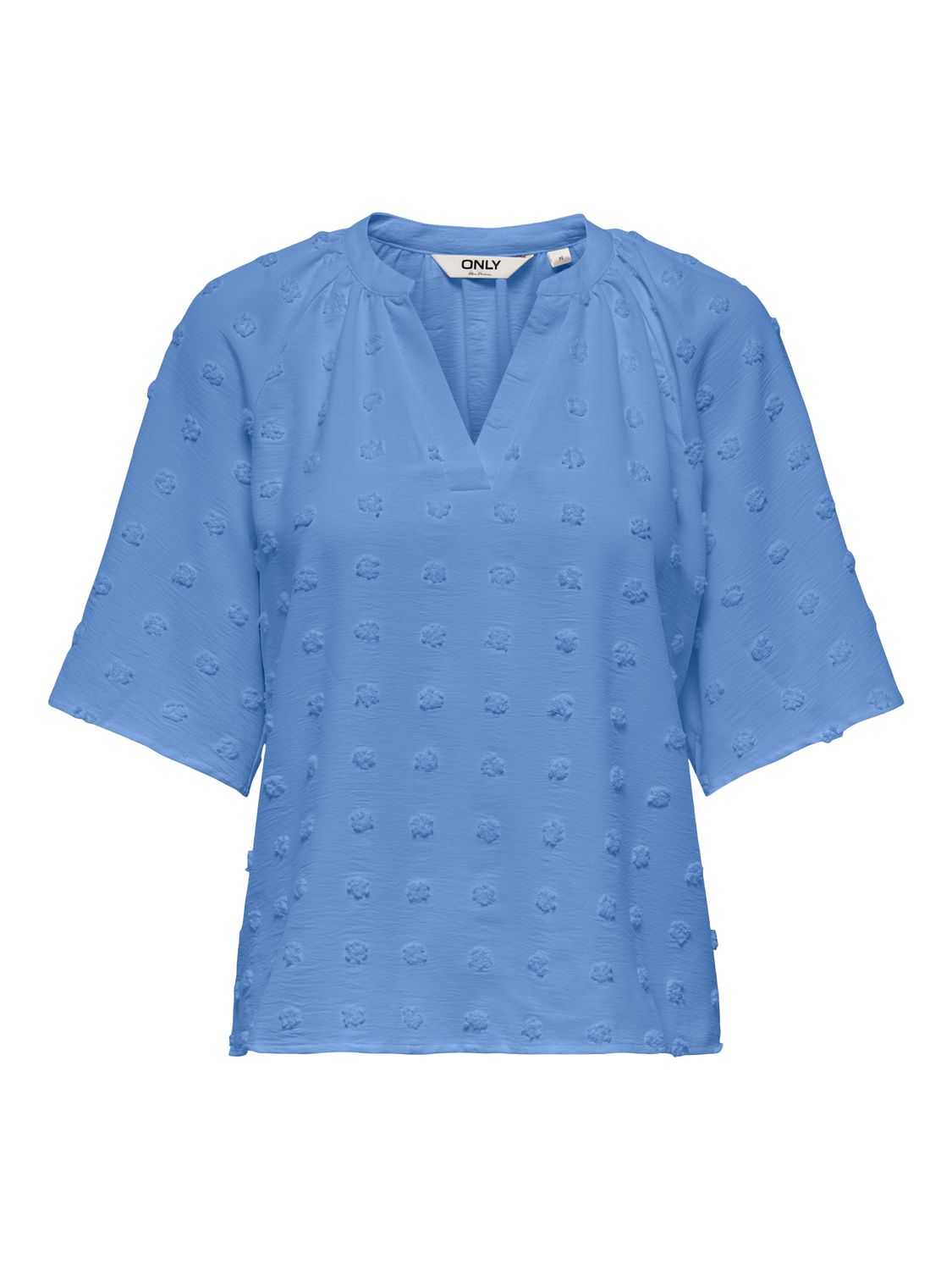 Only ONLIVANA LIFE 34 DOBBY V-NECK TOP W: Provence 15353159