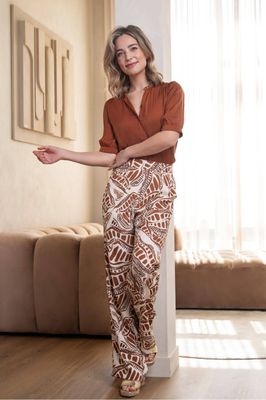 Elvira Trouser Cacao Cacao E2 25-008