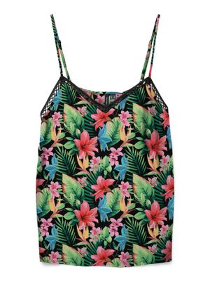 Vero Moda VMMENNY LACE SINGLET WVN GA Black/Mette 10323627