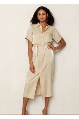 Freebird Dress Wv-Shiny-Vis-Blend-25-2 Beige Dekota