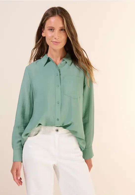 Cecil TOS Softwave Blouse matcha green B345661