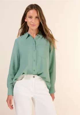 Cecil TOS Softwave Blouse matcha green B345661
