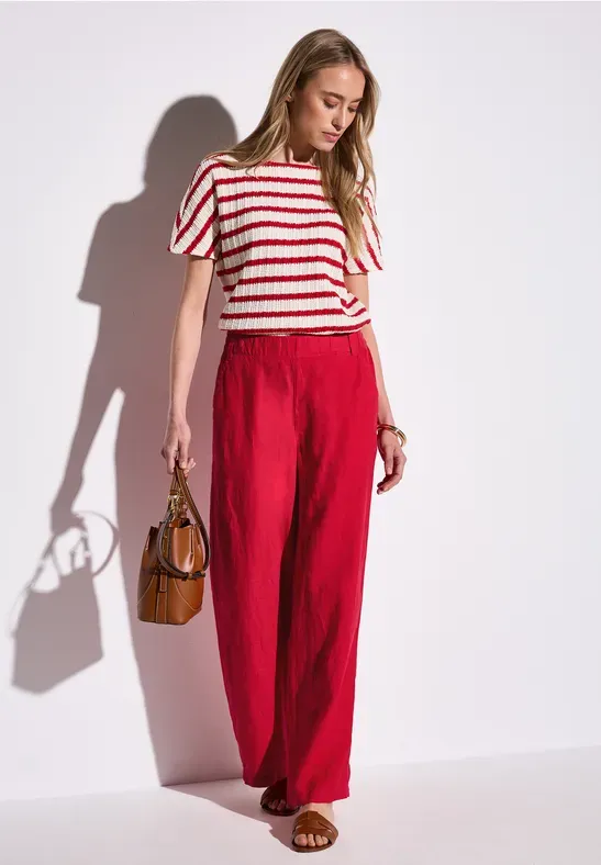 Street One SOL_Wide Leg High Waist L30 Le glory red A378739