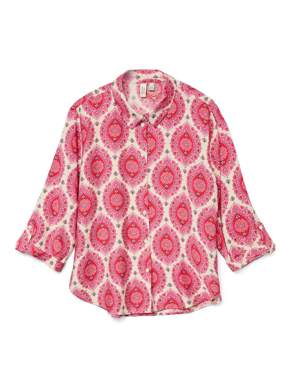 Vero Moda VMEVELI 3/4 SHIRT WVN LCS GA Birch/EVELI AOP 10333810