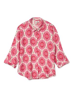 Vero Moda VMEVELI 3/4 SHIRT WVN LCS GA Birch/EVELI AOP 10333810