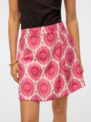 Vero Moda VMEVELI SKORT WVN LCS GA Birch/EVELI AOP 10333811