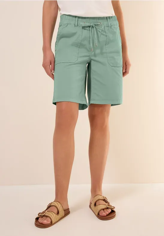 Cecil NOS Style Tracey Shorts Washed matcha green B379222